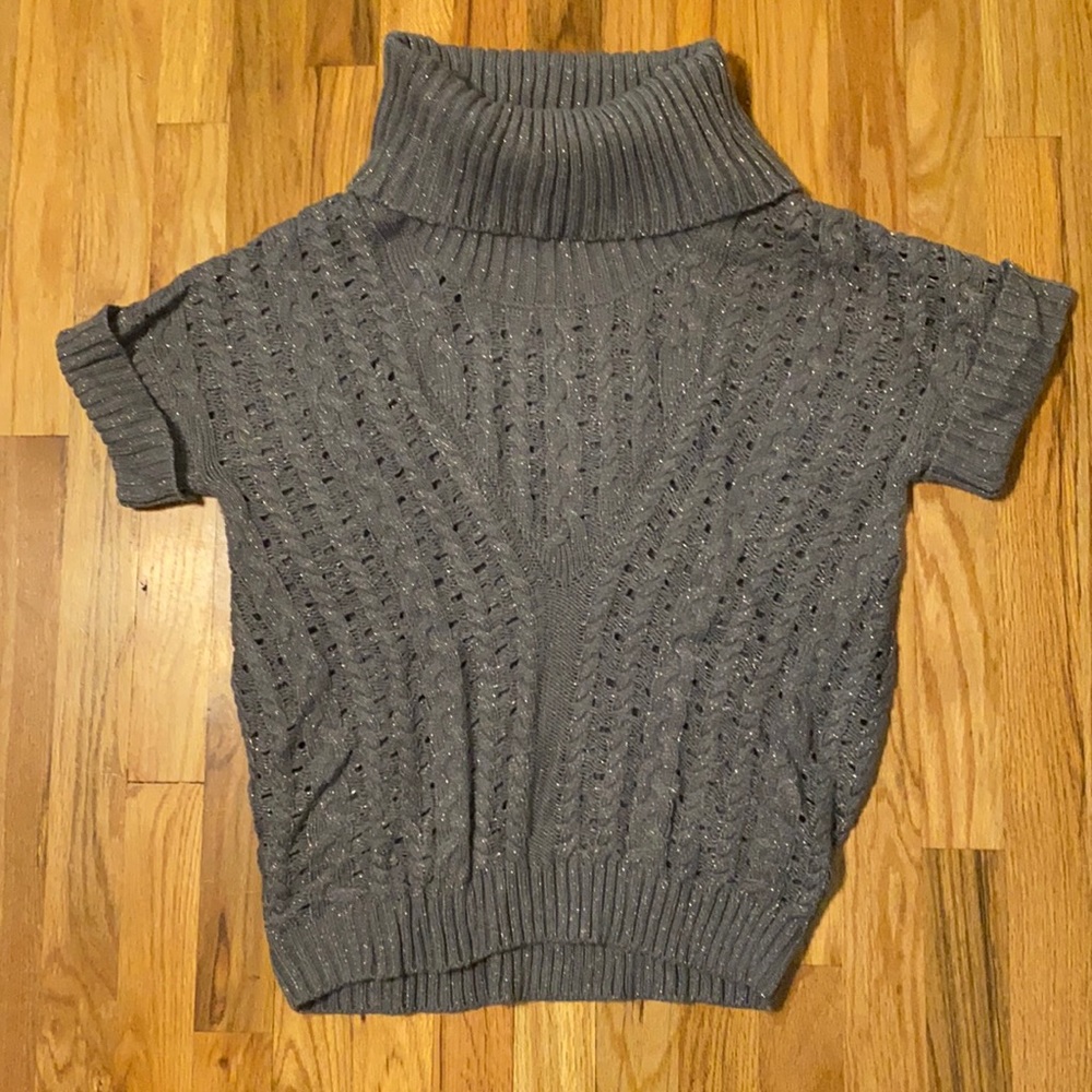Gray shimmer sweater